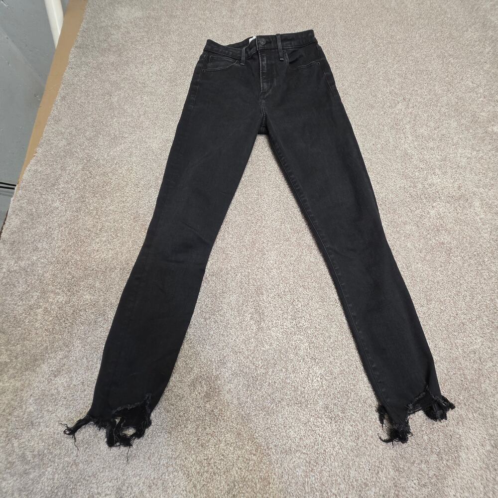 Abercrombie & Fitch Curve Love High Rise Super Skinny Ankle Jeans Size 27/4R - Picture 2 of 14